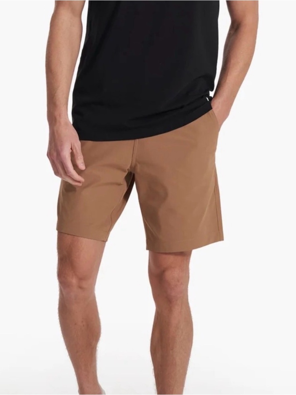 Vuori Meta Short 8" Inseam Mens Size 32 Camel V379 Performance Golf Activewear